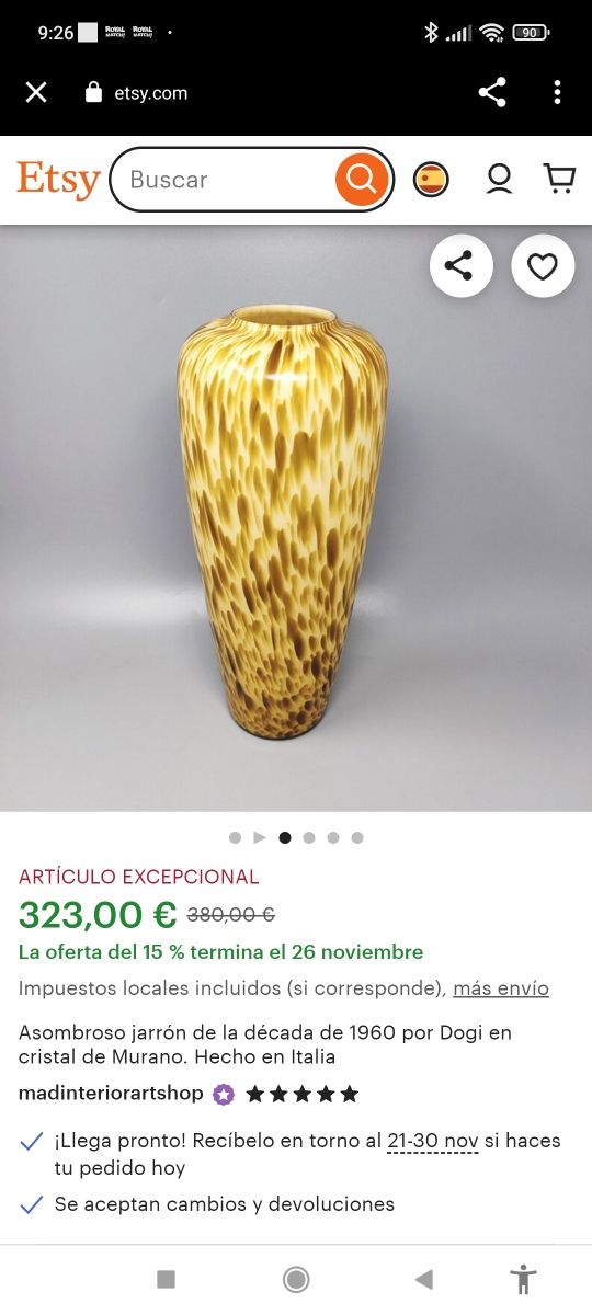 Juego centro mesa cristal 3 piezas