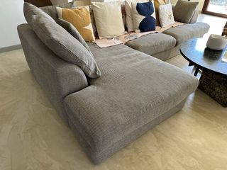 Sofa Gris Chaise Longue 4 Plazas Nuevo