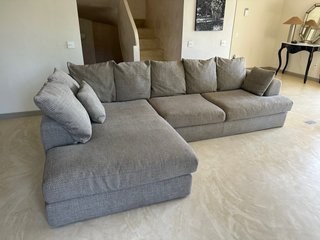Sofa Gris Chaise Longue 4 Plazas Nuevo