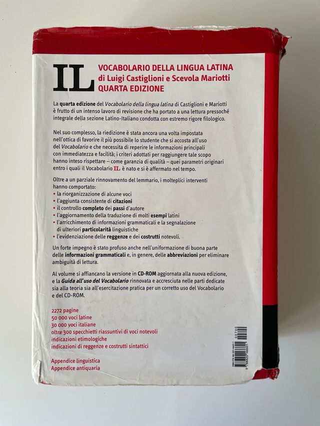 IL vocabolario della lingua latina