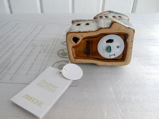 ZaraHome TRES ADORNOS PORCELANA CASAS c/LUZ NUEVOS