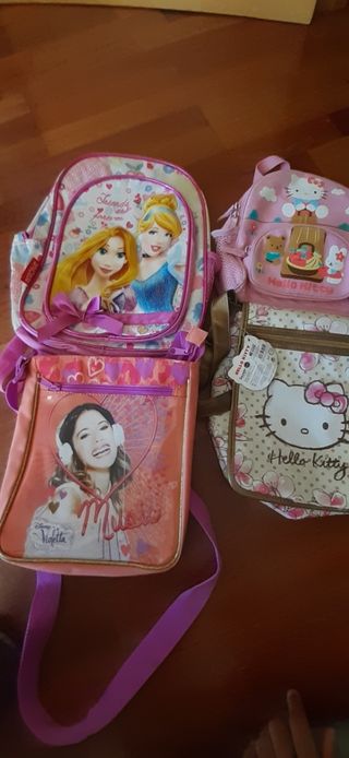 4 mochilas niña 2 a 6 años