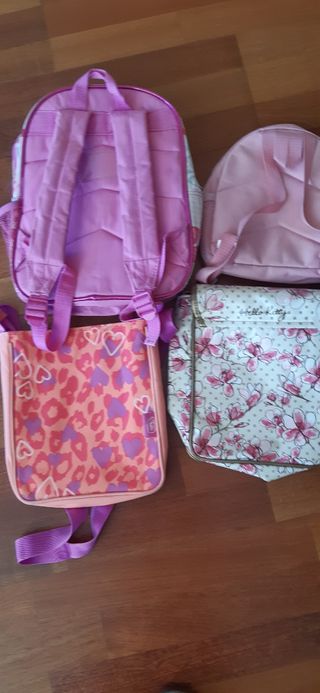 4 mochilas niña 2 a 6 años