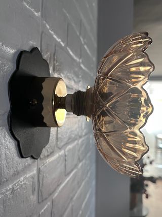 aplique de pared vidrio flor NUEVA
