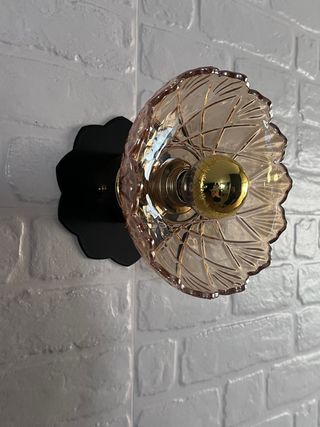 aplique de pared vidrio flor NUEVA