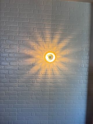 aplique de pared vidrio flor NUEVA