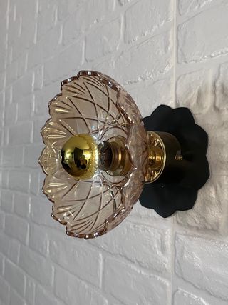 aplique de pared vidrio flor NUEVA