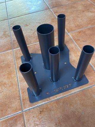 accesorio para poner barras de pesas