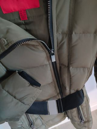 Abrigo plumas 100% Mango xs