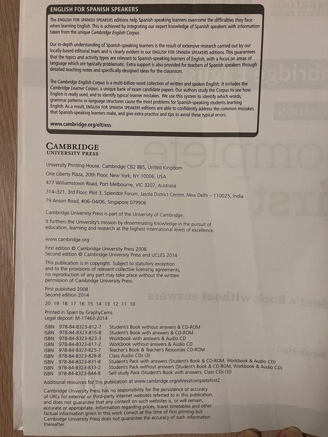 Complete First B2 Cambridge