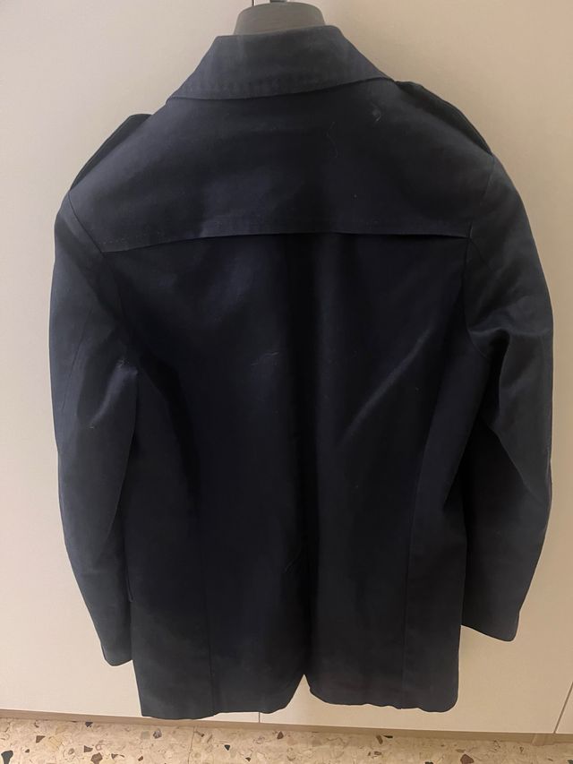 Trench primaverile blu