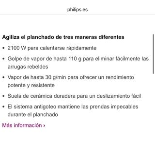 plancha de ropa Philips easyspeed plus