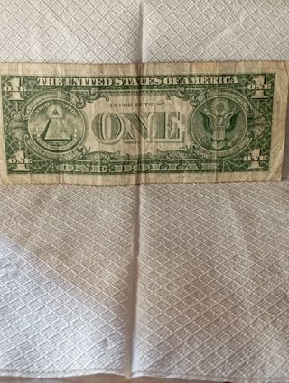 Billete antiguo 1 dolar  1977  A
