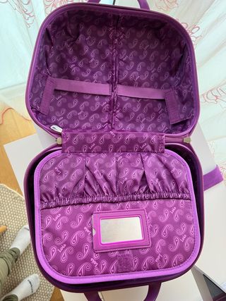 Neceser, maleta niña morado Lois Jeans