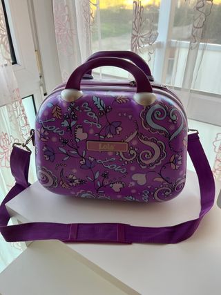 Neceser, maleta niña morado Lois Jeans