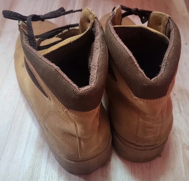 Botines de piel, mostaza, de hombre, T 46