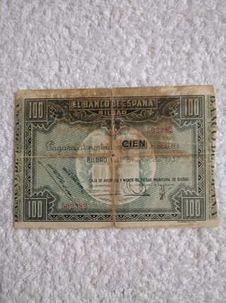 BILLETES PAGARES CHEQUES GUERRA CIVIL 1936 Y 1937