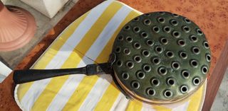 Antico scaldaletto in rame primi '900