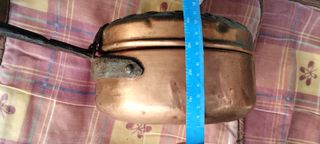 Antico scaldaletto in rame primi '900