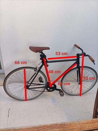 Bicicleta estilo fixie de ciudad Vintage