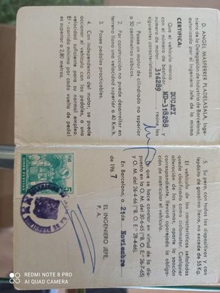 Ciclomotor de 48cc con documentación