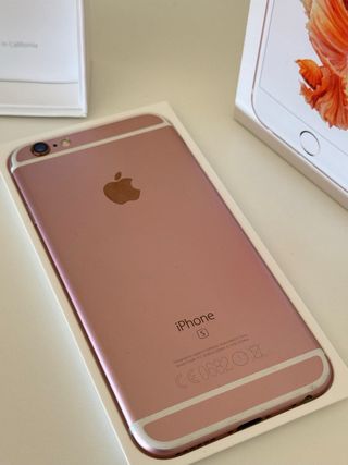 IPHONE 6 s ROSA Y BLANCO