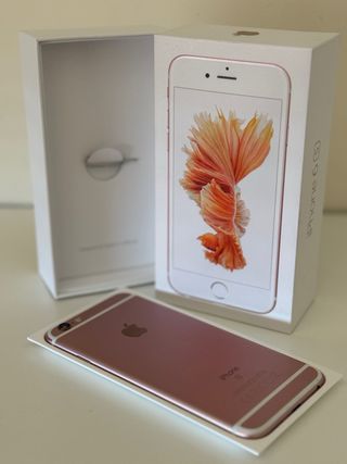 IPHONE 6 s ROSA Y BLANCO