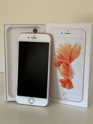 IPHONE 6 s ROSA Y BLANCO