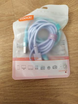 pack de dos cables sin estrenar tipo C