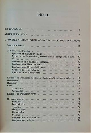 FORMULACIÓN QUIMICA - INORGANICA Y ORGANICA