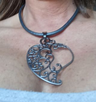 Collana caucciù etnica