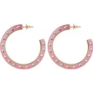 Pendientes Guess «hoops don't lie» ROSA MULTI