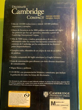 Diccionario cambridge compact