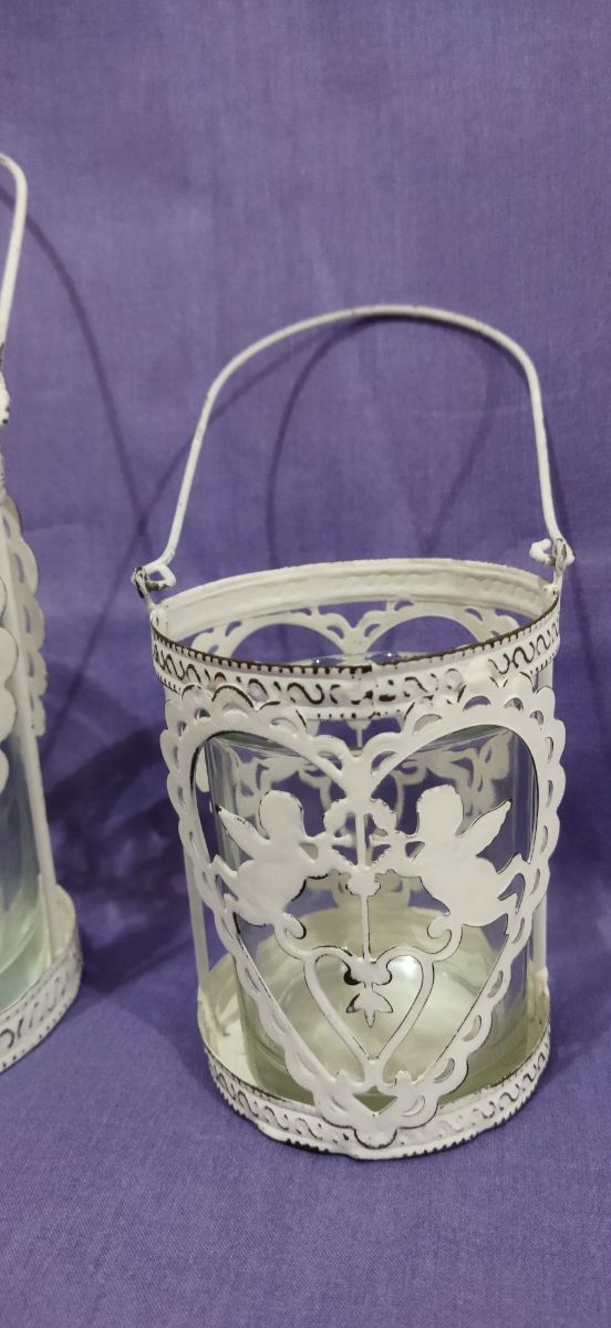 Porta candele angeli