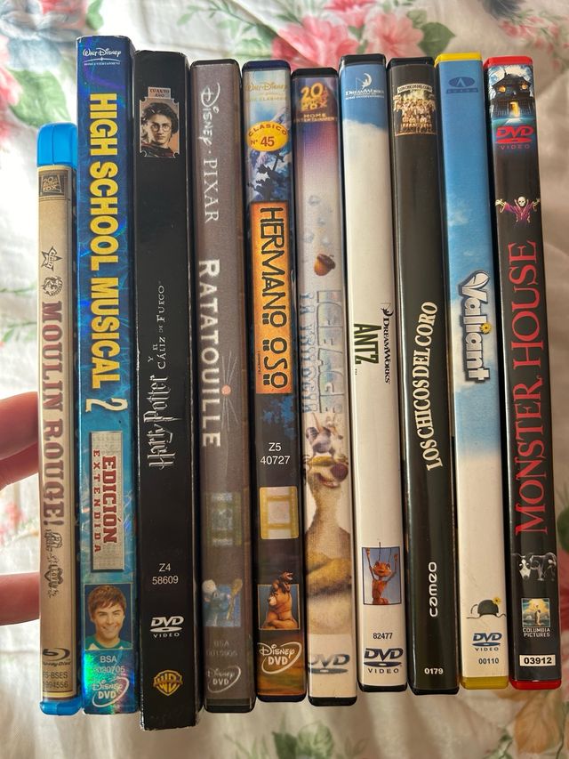 Pack 10 películas DVD de cine infantil