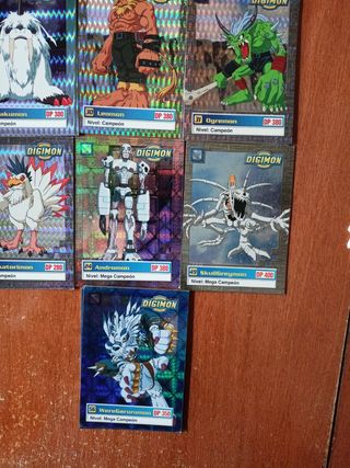 Cartas Digimon colección 1999