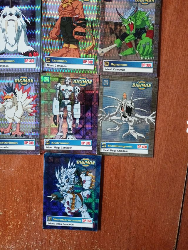 Cartas Digimon colección 1999