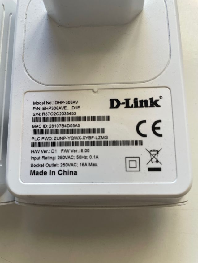 Adattatore di linea di alimentazione HD Ethernet