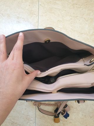 Bolso parfois color rosa