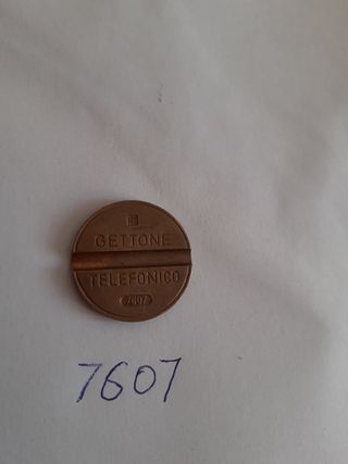 GETTONE TELEFONICO SERIE 7607