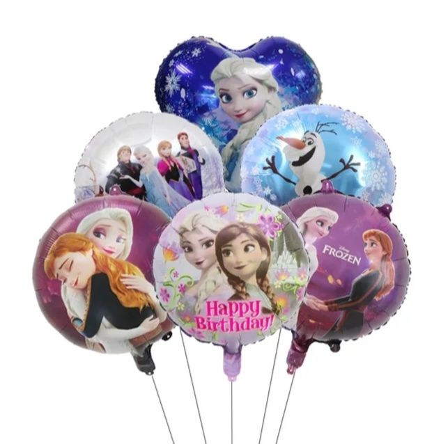 ✅️12 Globos frozen cumpleaños ✅️