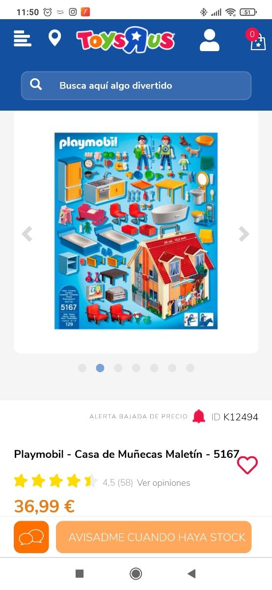 Casa de muñecas maletin de Playmobil