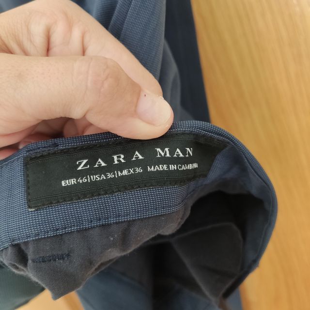 Traje zara azul