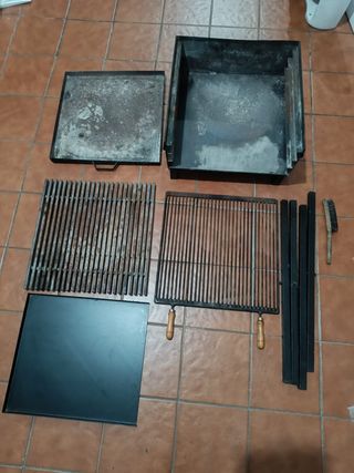 Barbacoa portatil con patas