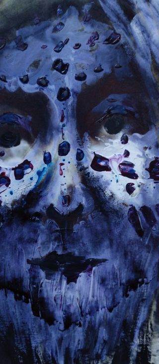 Retrato oscuro, expresionista