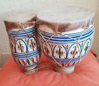 Tambor bongo doble africano 