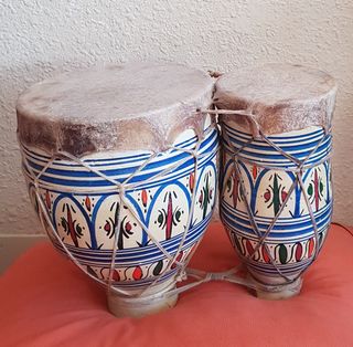 Tambor bongo doble africano 