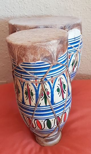 Tambor bongo doble africano 
