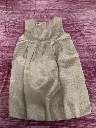 Abito elegante oro bimba 3 anni