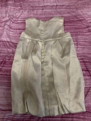 Abito elegante oro bimba 3 anni